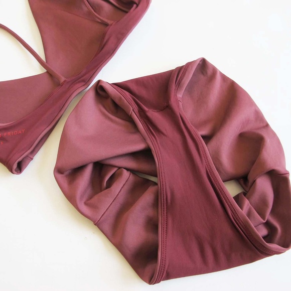 Left on Friday Desert Plum 2 Piece Bikini XS S - Picture 6 of 6